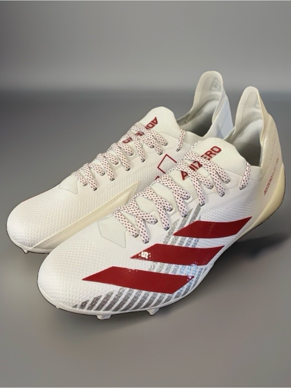 NWT Adidas AdiZero Electric White Red Men’s Football Soccer Cleats